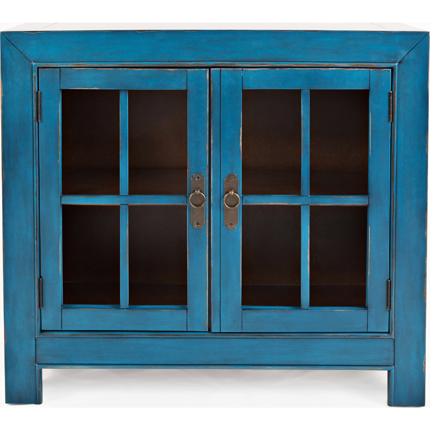 Jofran 1643-36 Aquitaine Accent Cabinet in Vivid Azure Blue Finish